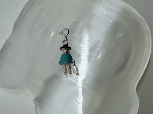 VTG Sterling Silver - Articulated Girl With School Bag Pendant Moveable Legs Bag - Picture 6 of 11