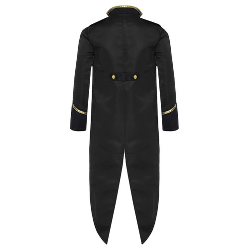 Kids Boys Girls Tuxedo Long Sleeve Tailcoat Party Victorian Vacation Halloween - Picture 25 of 77