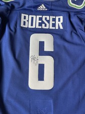 Brock Boeser Signed Jersey Vancouver Canucks Autographed