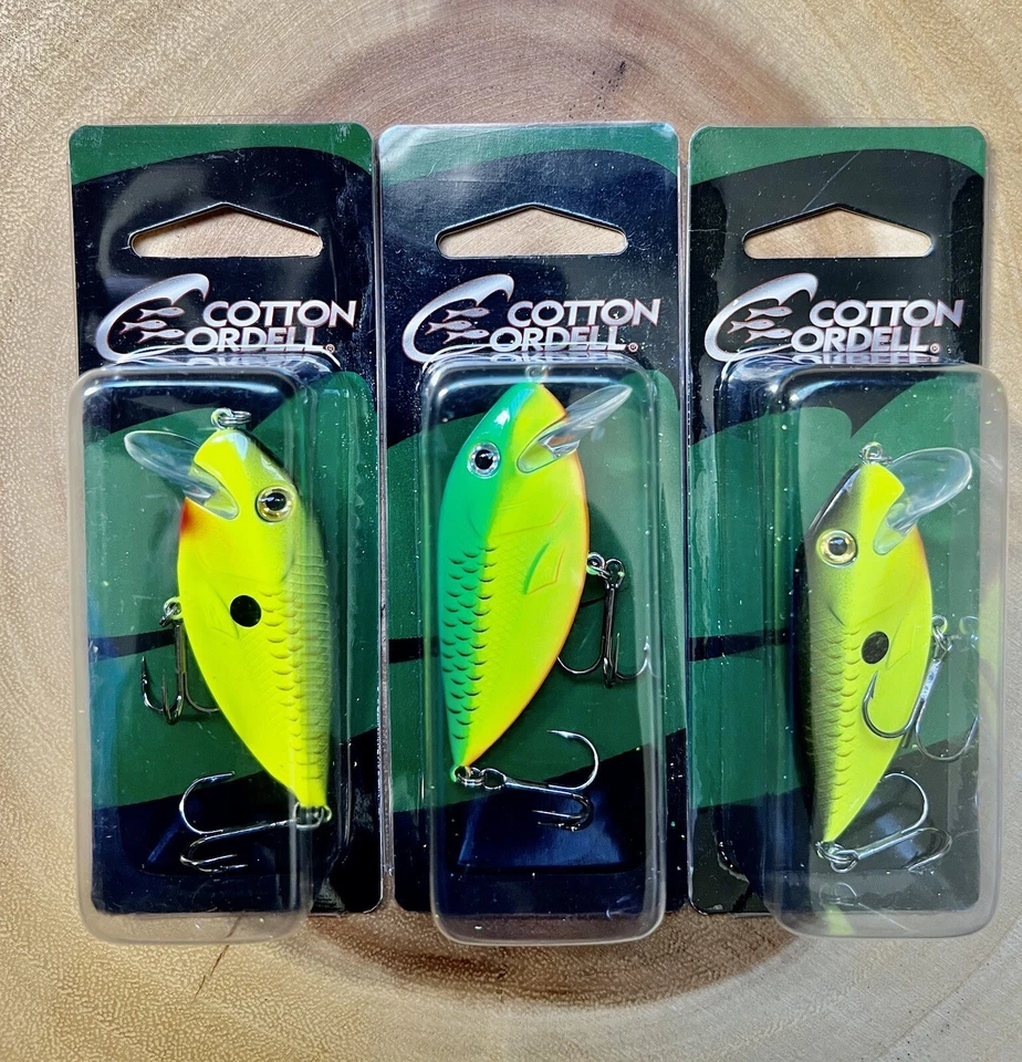 CRD OWAFER Crankbaits (lote de 3) Cordell de algodón, pesca de lubina, ¡envío gratuito! Nuevo con etiquetas Foto 4 de 4
