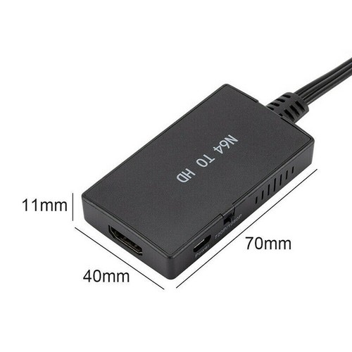 Adaptador convertidor para cable de enlace compatible con Nintendo64 N64/-SNES/-GC a HDMI - Imagen 2 de 6