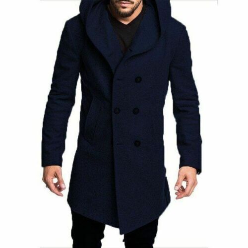 Saco De Invierno Abrigo Largo Moda Chaqueta De Lana Marca Chamarras Para Hombre - Bild 14 von 30