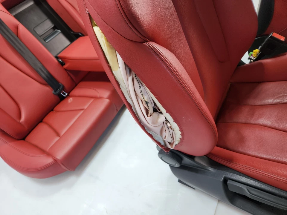 ✅17-20 OEM Audi S3 delantero trasero L & R pasajero conductor cuero asientos NOTA ROJA* Foto 2 de 4