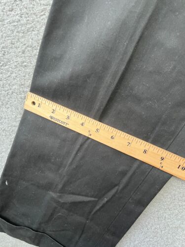 Polo Ralph Lauren Dress Pants Mens 38x34 Black Reverse Pleat Siena Cuffed Preppy - Picture 6 of 13