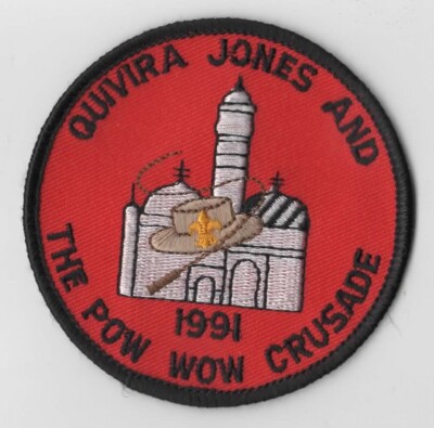 1991 Quivira Jones and The Pow Wow Crusade BSA Patch BK Bdr. [VA-2430]