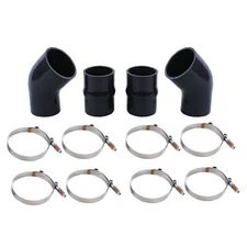 Intercooler Boot Silicone Hose Kit For 1994-2002 Dodge Ram Pickup 5.9 5.9L Black