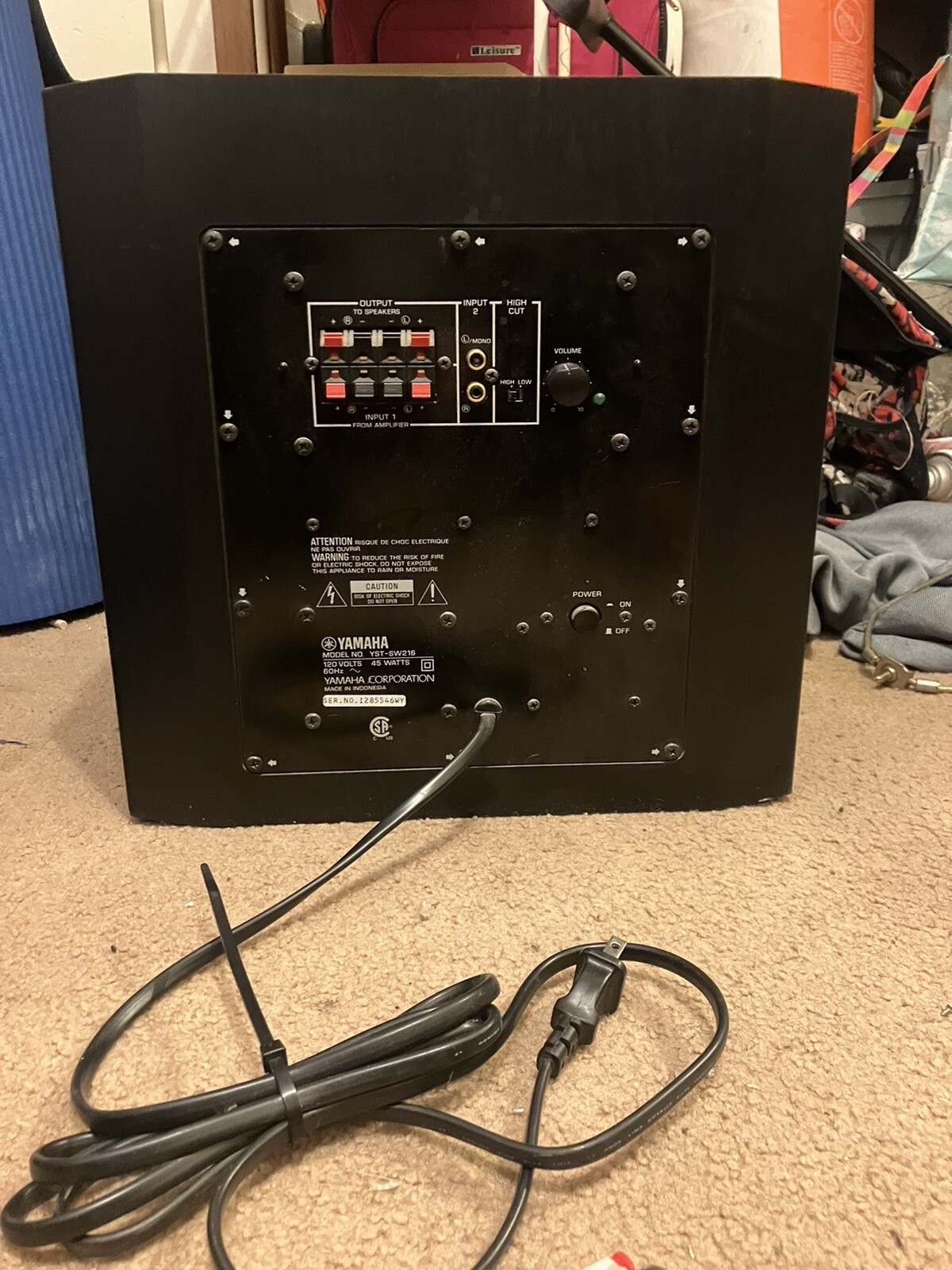 Yamaha YSTSW216 Powered Subwoofer for sale online eBay