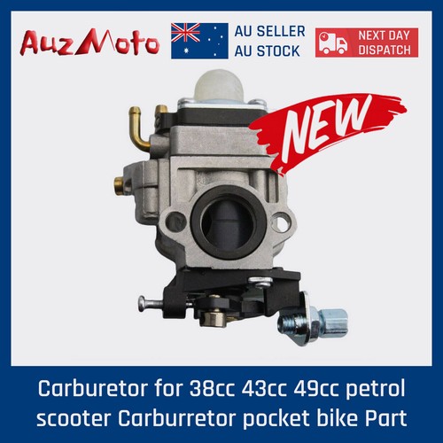 15mm Carburetor For 43cc & 49cc 2-Stroke Scooter, Pocket Bike, Mini Dirt Bike – Motorpartsotre