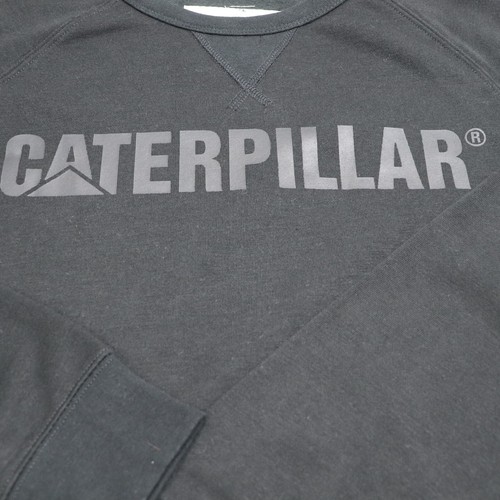 Caterpillar Equipment Tools Black Logo Men's Long Sleeve Size Large Sweater - Picture 2 of 10