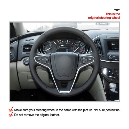 MEWANT Artificial Leather Steering Wheel Cover Wrap for Buick Regal 2014-2017 - Picture 2 of 10