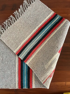 ‘00s〜‘10s Vintage Chimayo Rug190cm×137cm Vintage Chimayo Southwestern Small Rug Woven Wool New Mexico