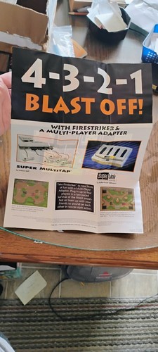 Firestriker Super Nintendo SNES Poster ONLY see description - Imagen 7 de 8