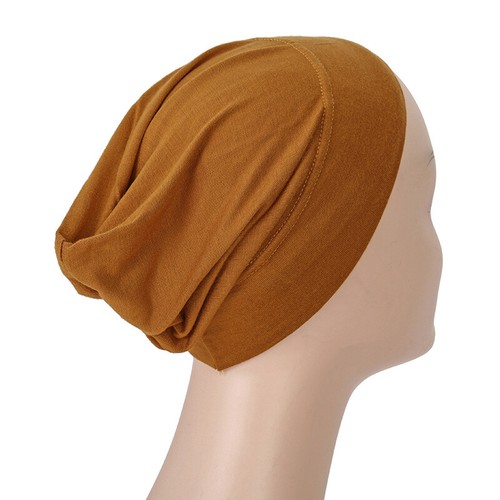 Bufanda Mujer Musulmana Interior Gorras Turbante Cabeza Cubierta Sombreros Gorro Islámico Indio - Imagen 26 de 35