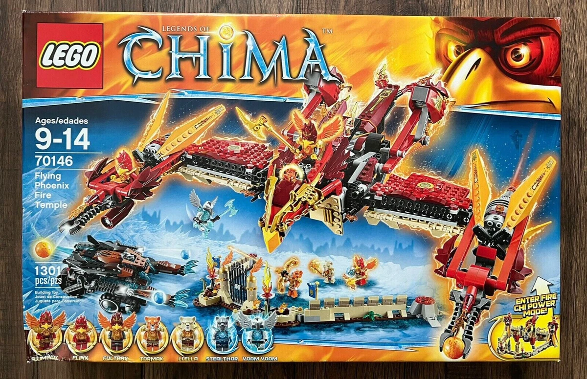 LEGO Legends of Chima Flying Phoenix Fire Temple (70146) Building Kit 1301 Pcs eBay