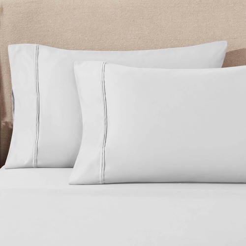 1200 Thread Count 100% Egyptian Cotton Solid 2 Piece Pillowcases Set - Picture 33 of 55