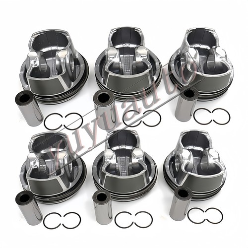 6Pcs Pistons & Rings STD Φ88mm  for Mercedes-Benz E300 C300 GLK300 3.0L V6 - Picture 4 of 5