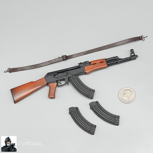 1:6 Flagset Soviet Red Alert Mobilize Troops AK47 Rifle w/ Sling for 12 ...