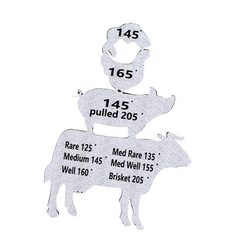 BBQ Smoking Meat Temperature Guide For Grilling Party Metal Cooking Temperature - Bild 12 von 23