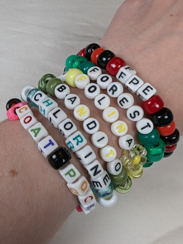 Twenty One Pilots TØP Kandi Singles Friendship Beaded Bracelet Concert Lyrics - Picture 4 of 17