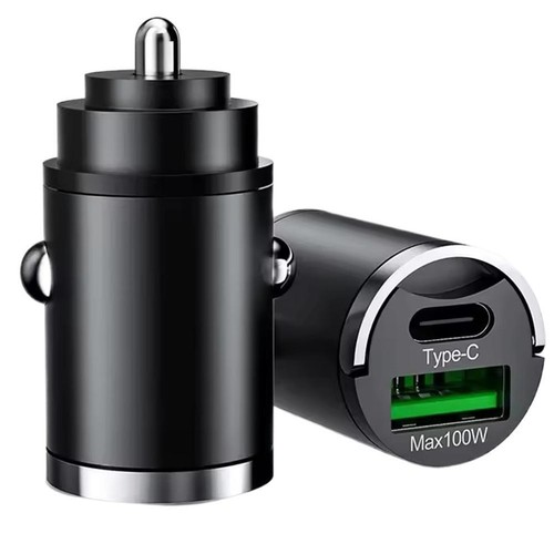 A Dual-port Universal Car Super Fast Charger 100W USB Type C QC3.0 PD Char XTN - Zdjęcie 10 z 11