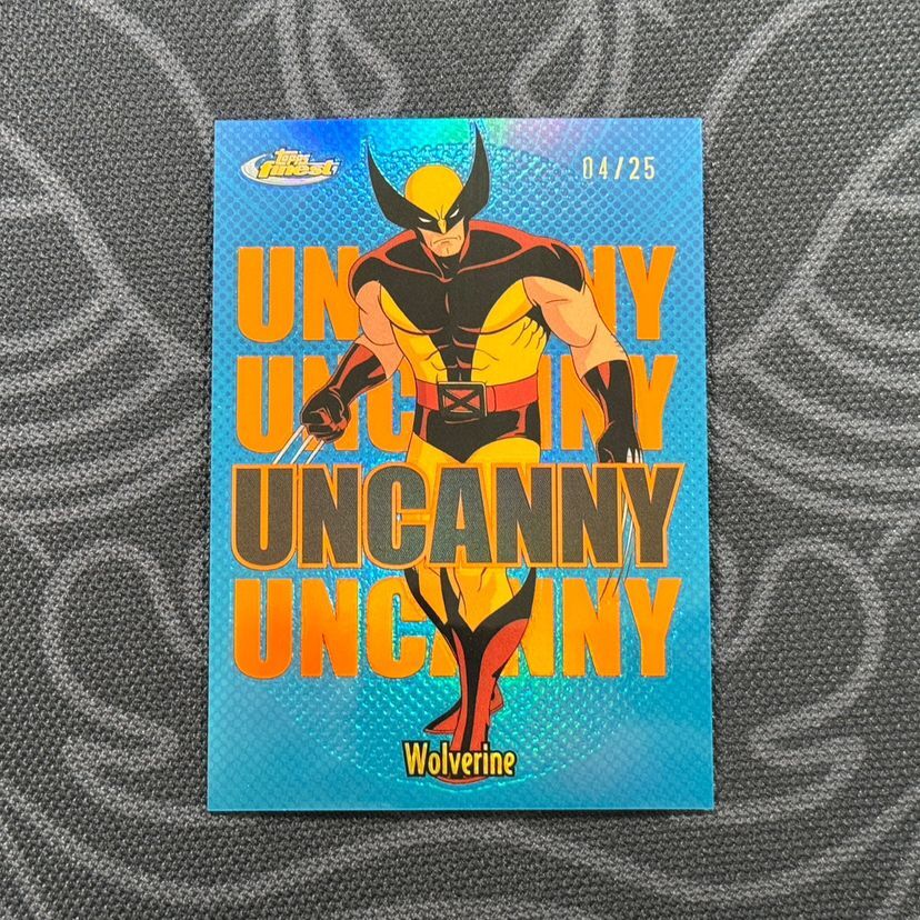2025 Topps Finest X-Men '97 Wolverine Orange /25 Uncanny Short Print SSP
