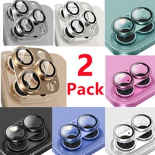 2 Pack For iPhone 16 Pro Max/16 Pro/16 Plus/16 Metal Camera Lens Protector