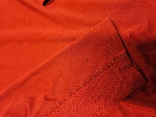 Nike Dry Fit Red Soft Stretchy Athletic Long Sleeve Shirt Crew Neck M 7/8 - Picture 3 of 6