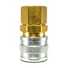 Foster 4004, 4 Series, Industrial Coupler, Manual, 1/4" Female NPT, Brass, Steel