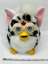 8" VTG 1999 Snow Leopard Furby Non Interactive Hypnotic Eyes Plush VERY RARE