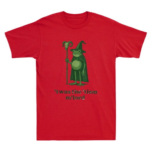 T'was The 'Tism M'Lord Autism Awareness Funny Frog Wizard Graphic Men's T-Shirt - Picture 6 of 8