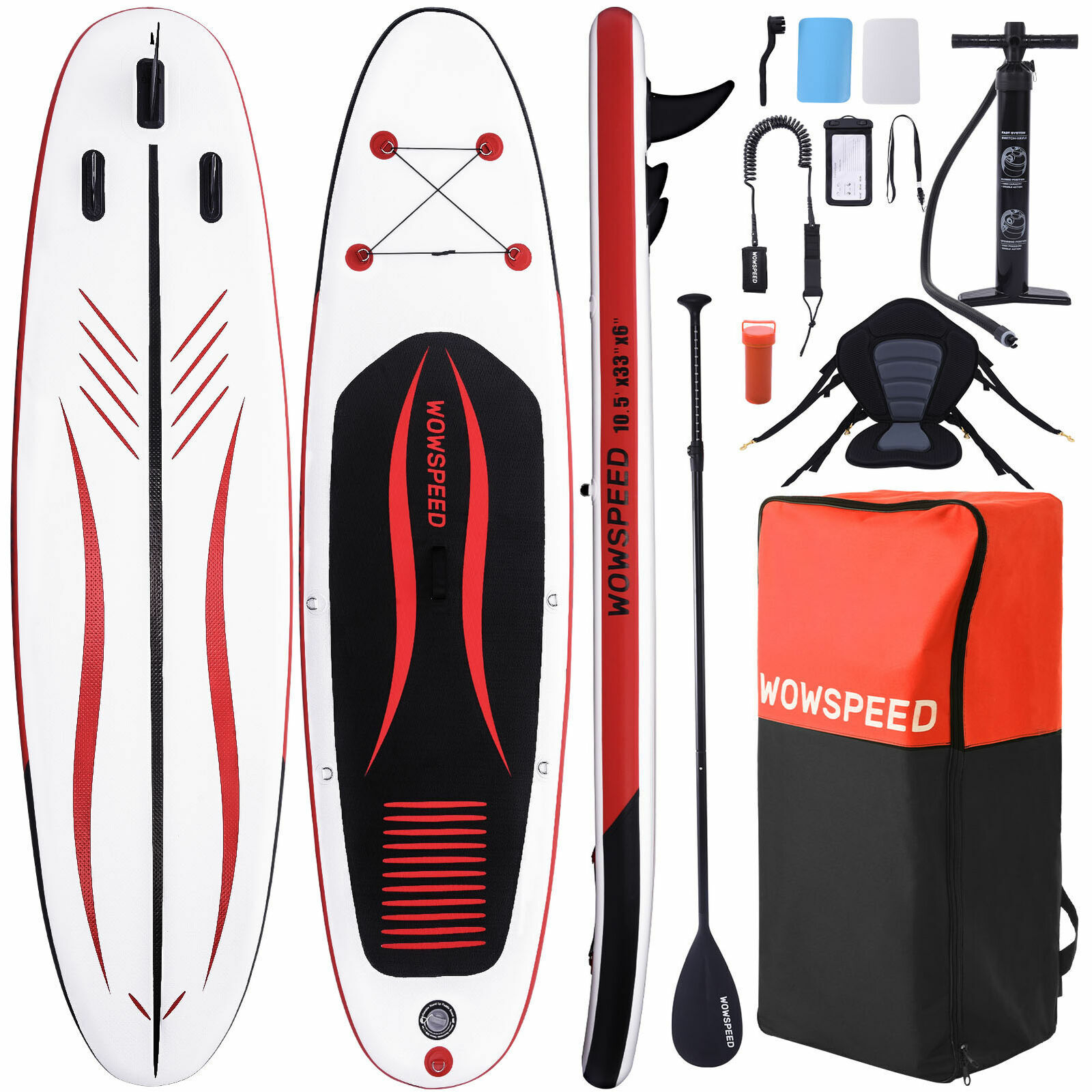Details zu SUP Board Set Stand Up Paddle aufblasbar Surfboard 320x84x15 mit Kajak Paddel Inländisches Originalprodukt