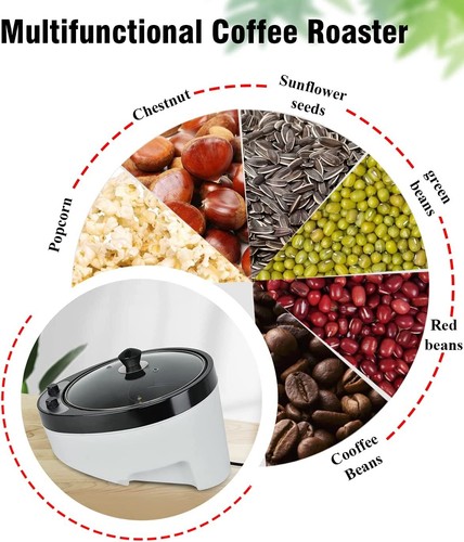 Elektrische Kaffeeröster Bohnenröster Coffee Roaster Röstmaschine Einstellbare - Bild 4 von 11