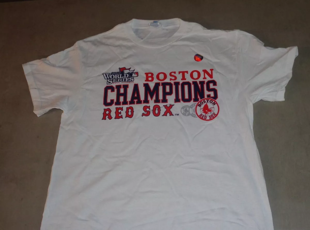 NEW Boston Red Sox 2013 World Series Champions Locker Room T Shirt Mens  Large