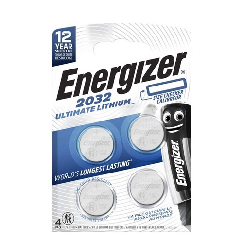 8 pilas de botón Energizer Cr2032 Ultimate 4Bl 3V Exp 2035 4Bl - Imagen 2 de 5