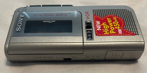 Vintage Sony V-O-R M-570V Handheld Clear Voice Plus Microcassette Recorder Works - Picture 4 of 6