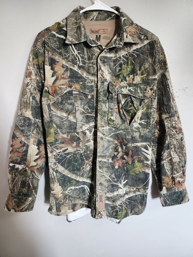Redhead Silent Hide Shirt Mens M Green Camo Long Sleeve Button-Down