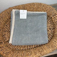 POTTERY BARN FAYE LINEN TEXTURED PILLOW COVER 20 x 20"  LIGHT CHAMBRAY