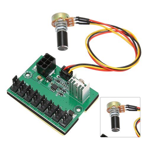 Pc Fan Hub 2 Pin 3 Pin 4 Pin Fan Adapter Pwm Pc Case Cooling Fan Hub Volta AM - Afbeelding 20 van 22