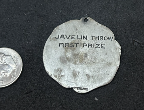 925 Club Deportivo De Ponce 1920 Javelin Throw First Prize Medal 1.25in - 9.77g - Picture 3 of 3