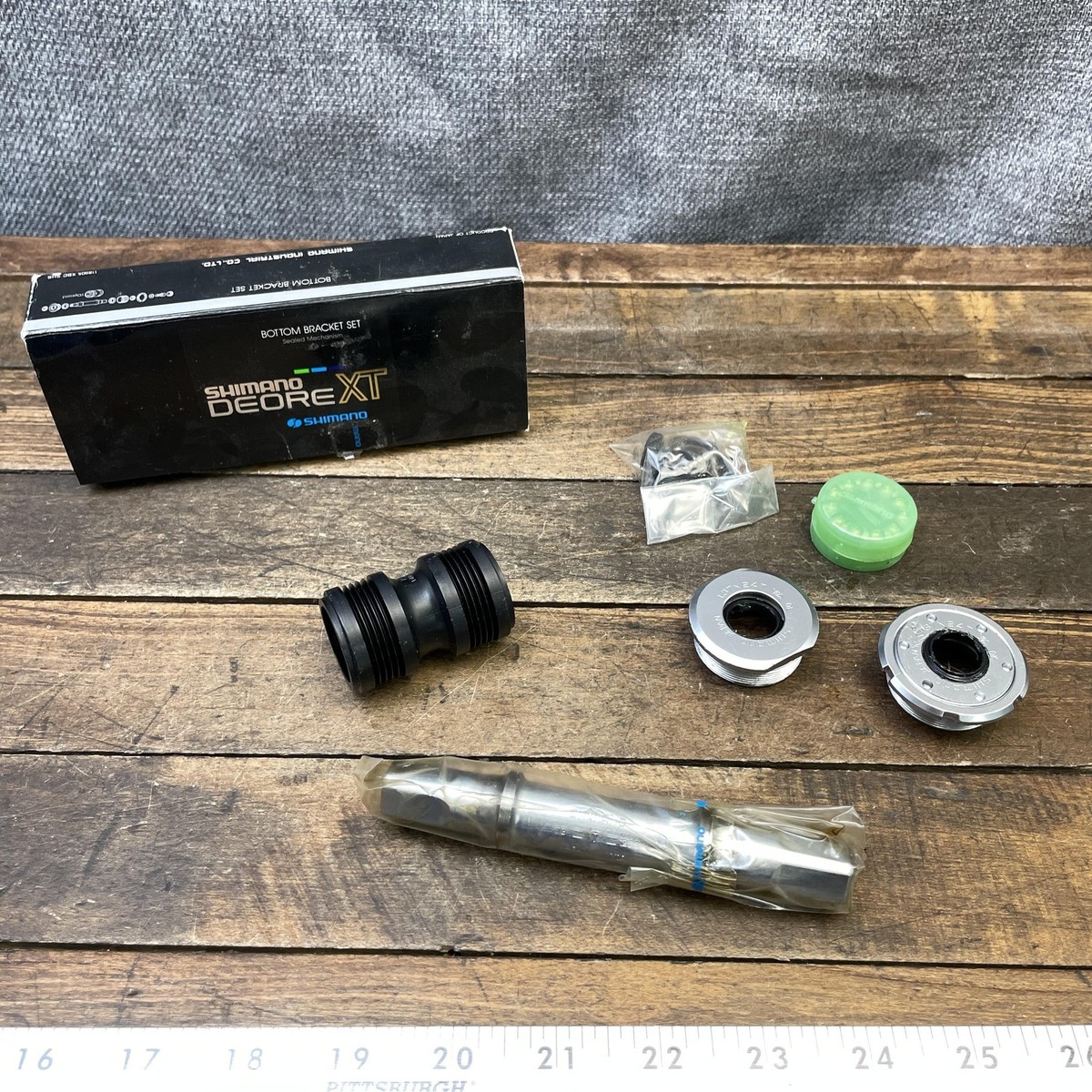 パーツ SM-BB7900 BSA vintage Vintage Shimano Deore XT BB-M730 Bottom Bracket BSA 1.37x24 126.5J