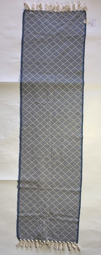 NEU Oversize blau Baumwolle Schal 69x18" Chi Coracao handgefertigt in Portugal Neu mit Etikett - Bild 12 von 21
