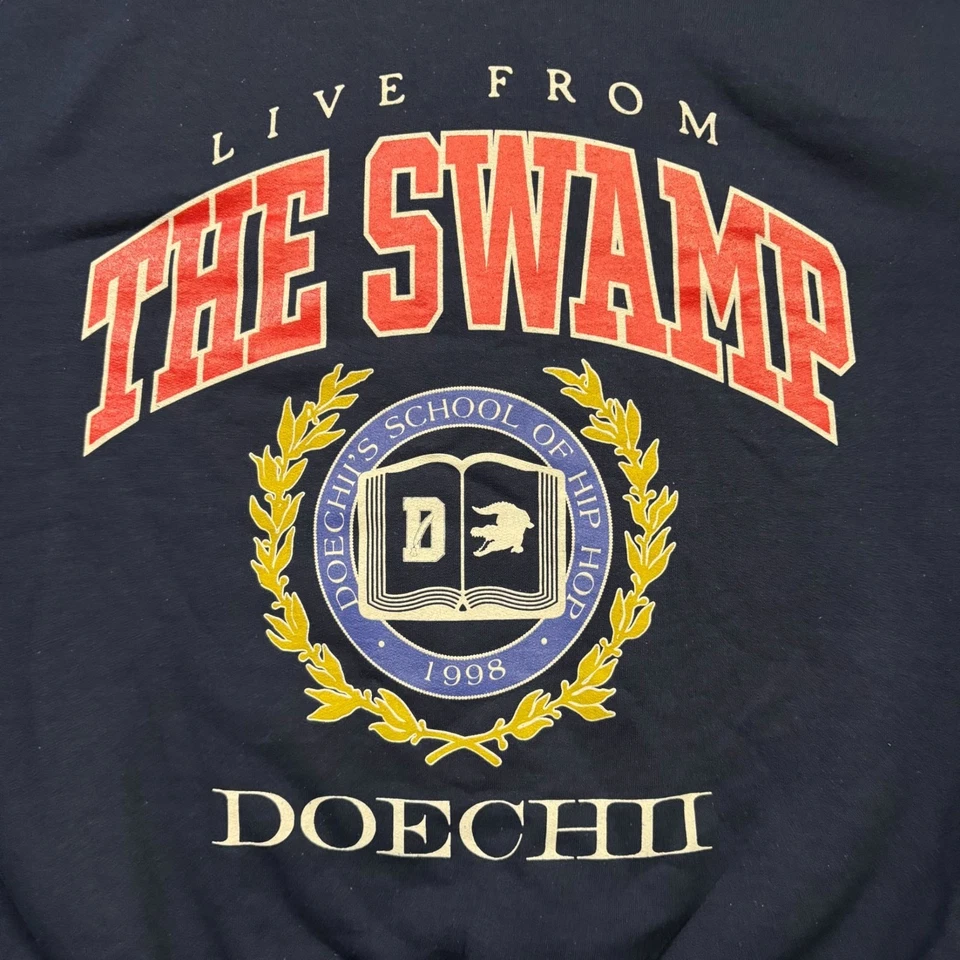 Suéter Doechii Live From The Swamp Azul Rap Cuello Redondo Talla Mediana Foto 2 de 4