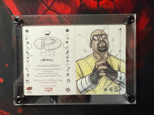 2021 UD Marvel Premier Sketch Cards Booklet Iron Fist 1/1 - Picture 2 of 2