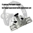 Portable Adjustable Tambourine Holder Stand Foldable Metal Base for Placement