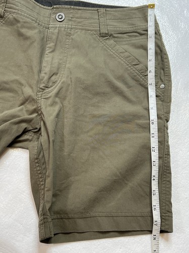 Kuhl Shorts Dry Khaki Cargo Outdoor Hiking Men's Size 30 Green 8” - 第 14/14 張圖片