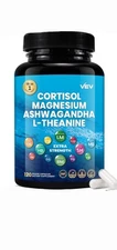 Cortisol Magnesium Ashwagandha L-Theanine Stress Relief Supplement