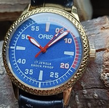 ORIS Vintage 1980s Hand Winding Mechanical Men s Watch 17 Jewels Swiss Made 38mm