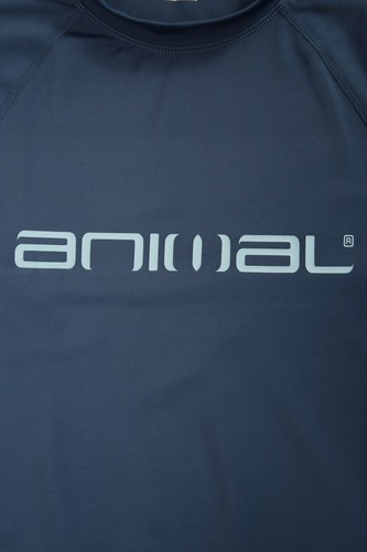 Animal Sonny Mens Long Sleeve Logo Rash Vest Raglan Sleeved Swim Wear UPF 50 - Picture 11 of 29