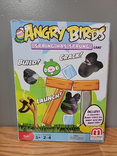 Juego Mattel 2012 Angry Birds Spring Has Sprung raro incompleto en caja - Imagen 1 de 3
