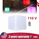 17" LED Cube Light Pub Bar Stool W/Remote Control 16 RGB Colors Changing Chair